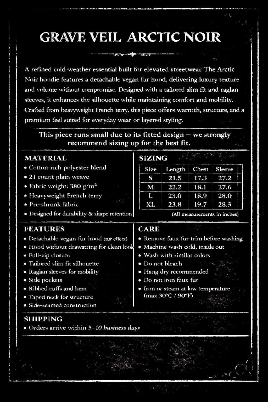 Grave Veil Arctic Noir