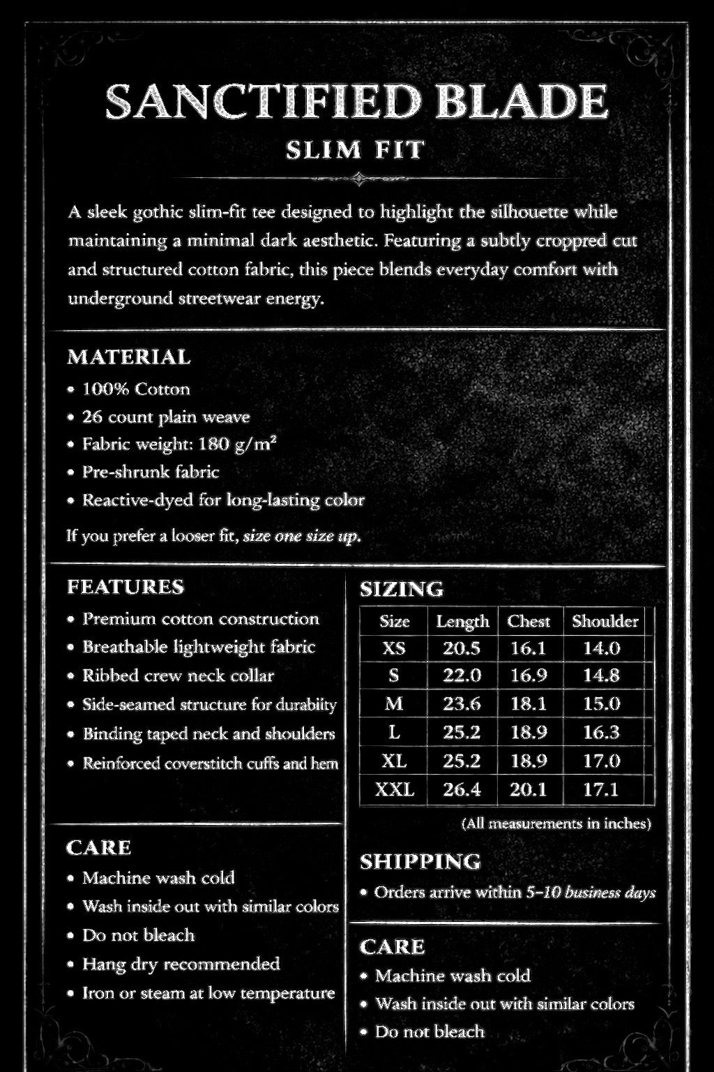 Sanctified Blade Slim Fit