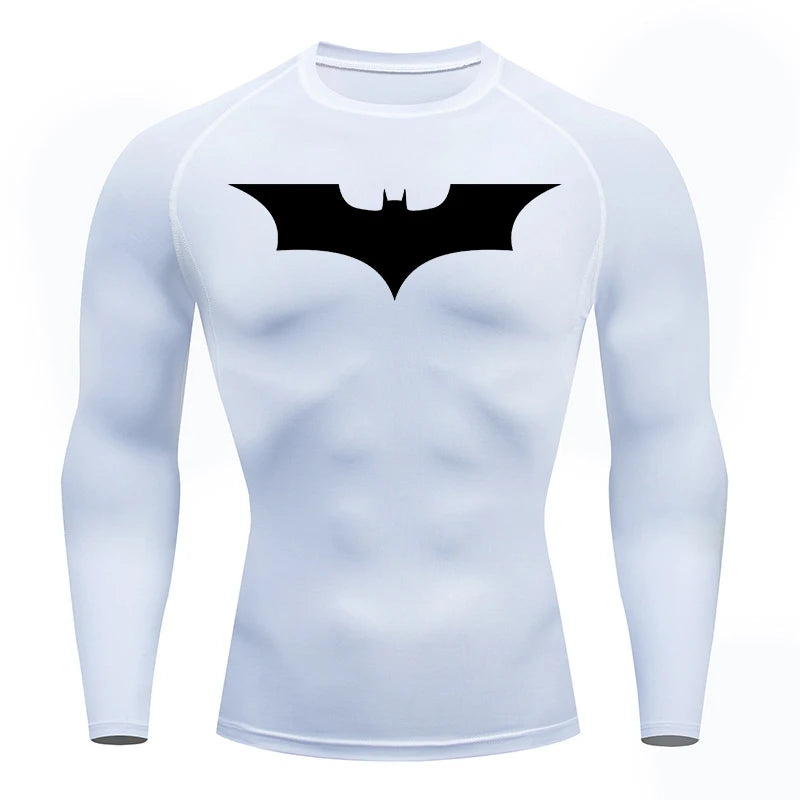 Dark Night Bat Long Sleeve Compression Shirt